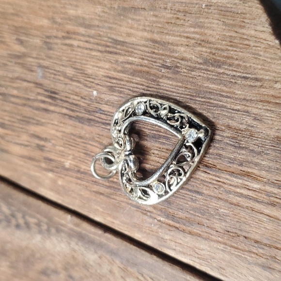 delicate edwardian heart pendant P121 - Picture 1 of 2